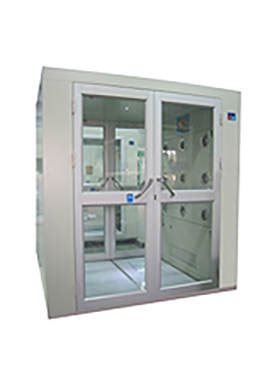 Air shower room double open hand pull door